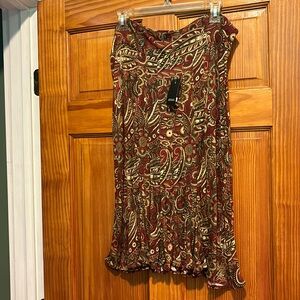 Ann Taylor loft paisley skirt